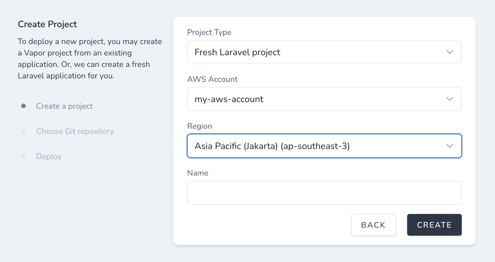 create-project image